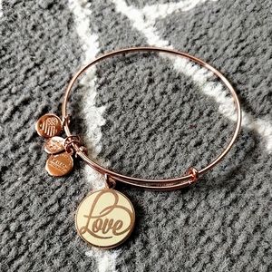 Alex & Ani Rose Tone Love Bracelet